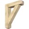 Ekena Millwork Traditional Craftsman Rough Sawn Bracket w/ Offset Brace, Douglas Fir, 8"W x 34"D x 40"H BKT0806X34X40TRA04RDF - alternate 1